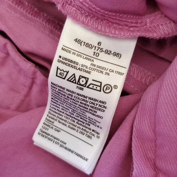 Gap high rise pleated khaki shorts pink size 6 for women - Picture 10 of 11